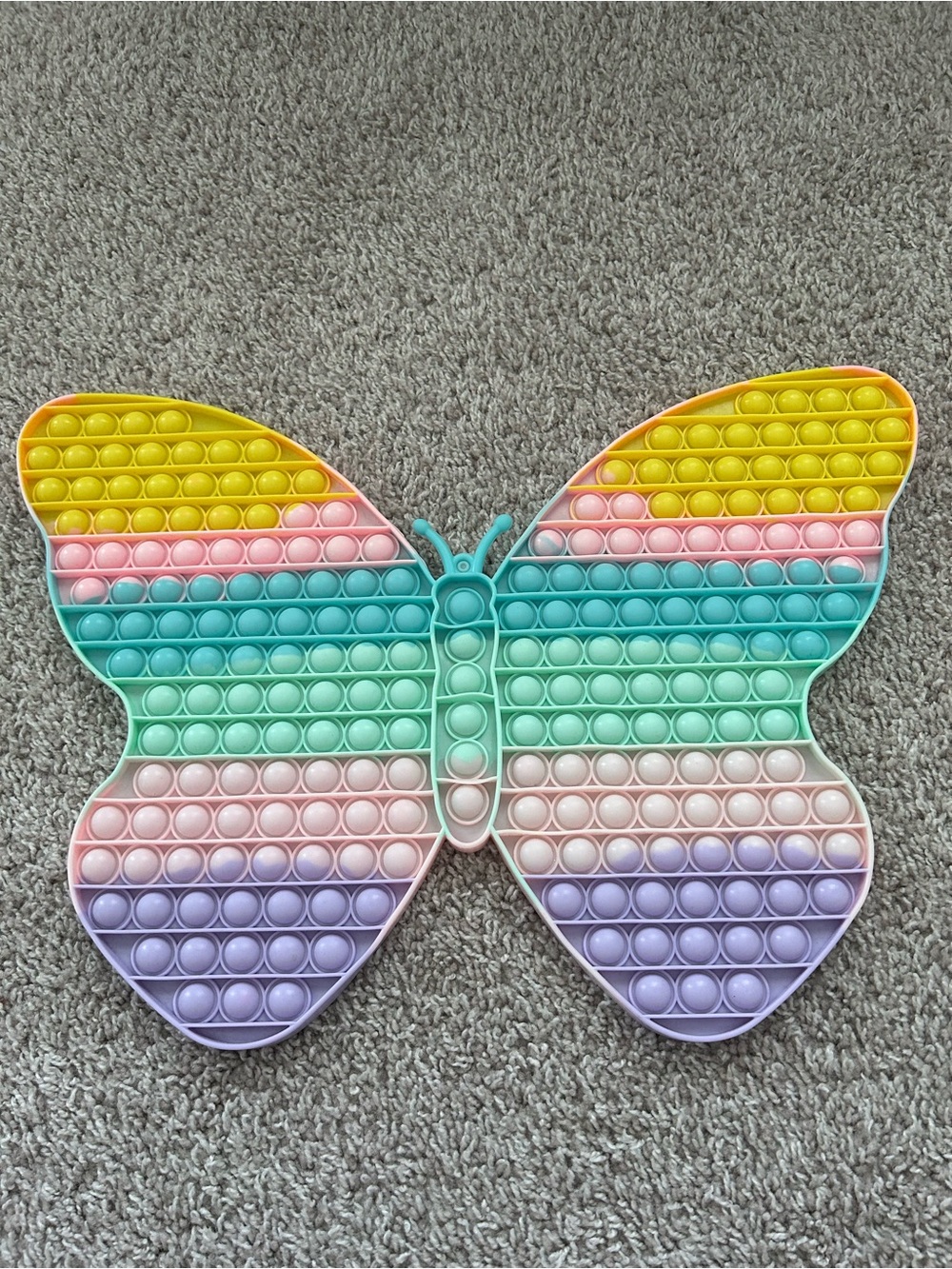 XL Pastel Rainbow Butterfly Pop It Fidget Toy